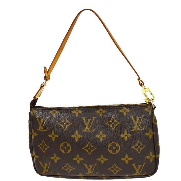 Louis Vuitton Pochette Accessoires Brown Canvas Clutch Bag (Pre-Owned) - Picture 2 of 12